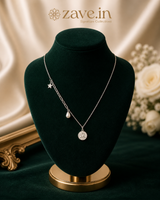 Celestial Pearl Charm 92.5 Sterling Silver Necklace