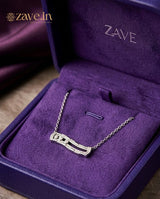 Luna Curve 92.5 Sterling Silver Necklace - Zave