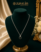 Mystique Black 92.5 Sterling Silver Necklace - Zave