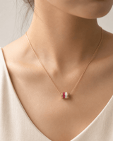 Rose Aura 92.5 Sterling Silver Necklace - Zave