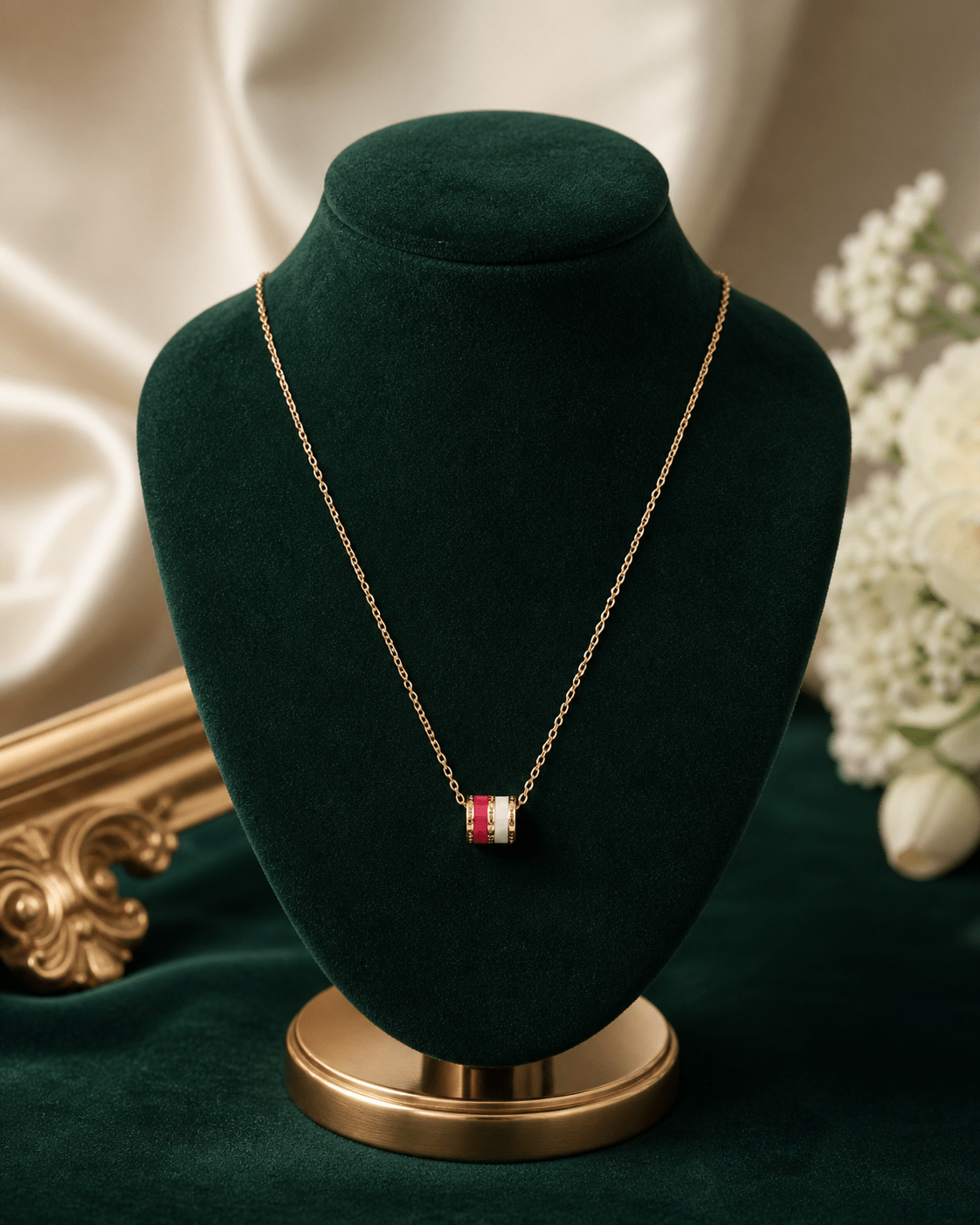 Rose Aura 92.5 Sterling Silver Necklace - Zave