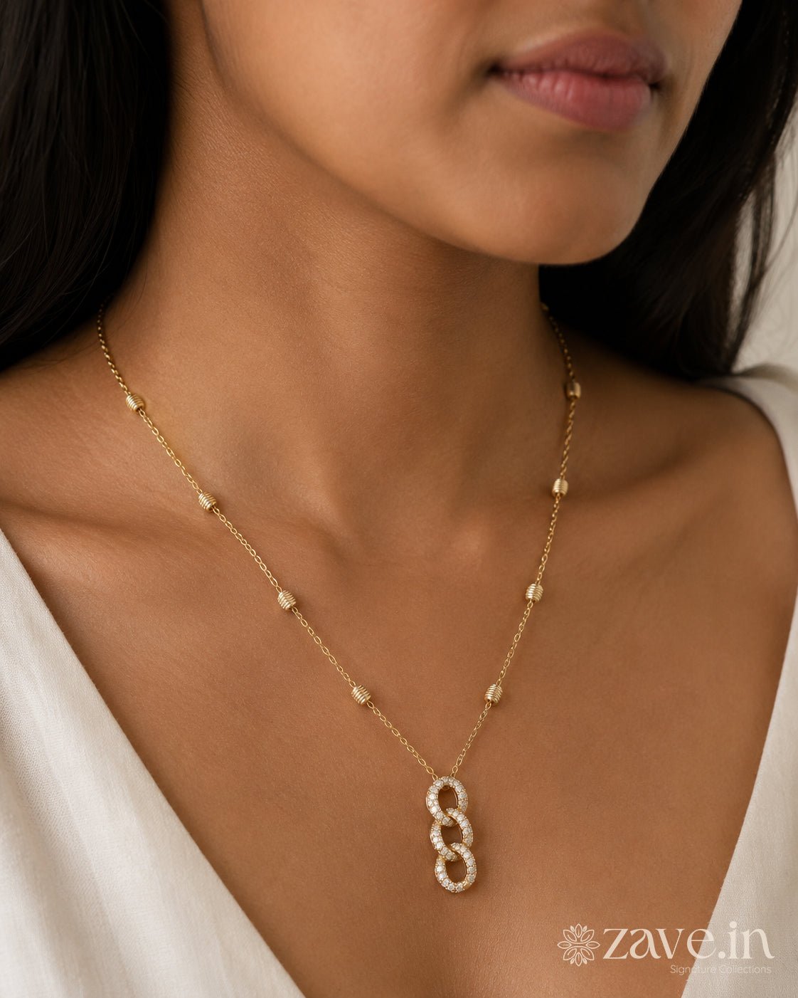 Sterling Silver 92.5 Minimal Elegance Necklace - Zave
